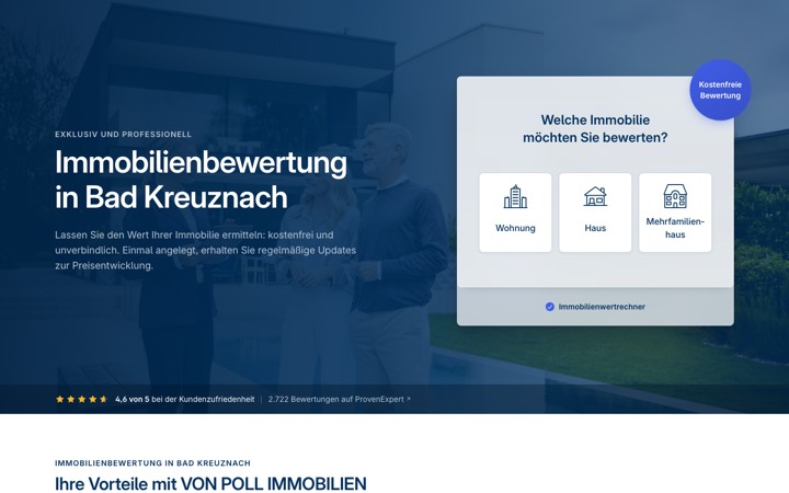 Auftakt der Seite „Immobilienbewertung in Bad Kreuznach“